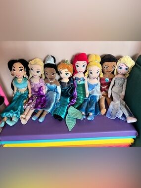 Disney Princess Plush 18” dolls